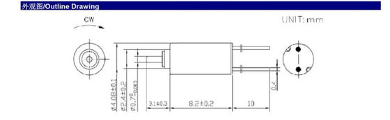 Drip Proof Industrial Electric Motors Dc Miniature Coreless Vibration Motor
