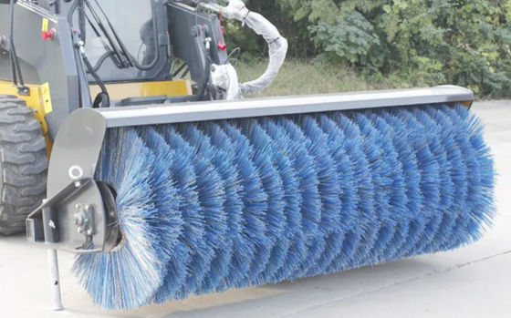 Industrial Cleaning Equipment Machines Electric Rotary Broom On Excavators Backhoes