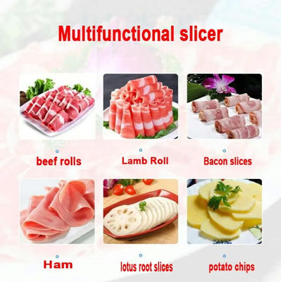 Automatic Food Processing Machines Mini Manual Frozen Meat Slicer