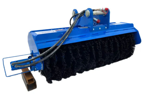Excavator Sweeper 48 Inch Angle Broom Attachment Skid Steer Loader
