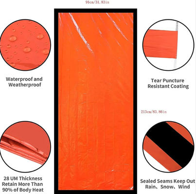 Outdoor Camping Survival Sleeping Bag Emergency Rescue Blanket Reusable