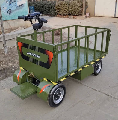 Logistic Warehouse Electric Flatbed Trolley Flat Bed Loading 800kg