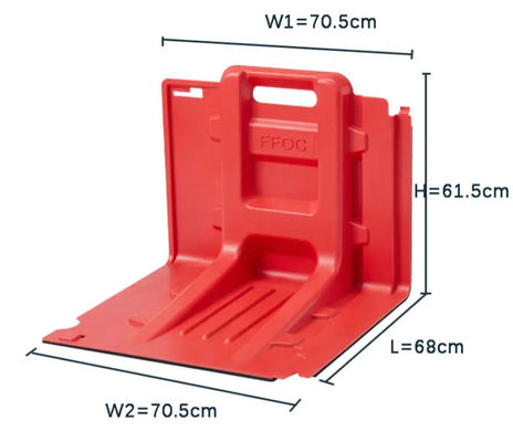 Freestanding Emergency Rescue Equipment Thickness 4mm Plastic Flood Barrier