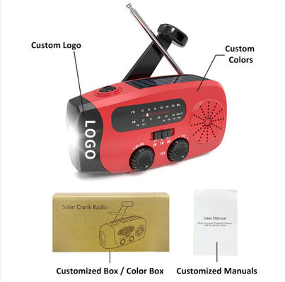 Portable Solar Weather Radio Emergency Earthquake Flashlight