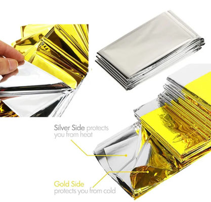 Survival Waterproof Aluminum Foil Blanket Emergency For First Aid