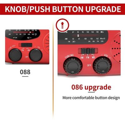 Portable Solar Weather Radio Emergency Earthquake Flashlight