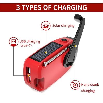Portable Solar Weather Radio Emergency Earthquake Flashlight