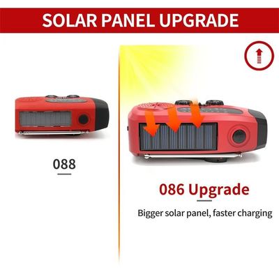 Portable Solar Weather Radio Emergency Earthquake Flashlight