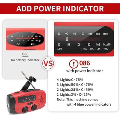Portable Solar Weather Radio Emergency Earthquake Flashlight