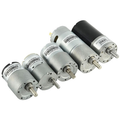 Dia 37mm Electric Gearbox Motor 12v Low Rpm Gear Dc Motor