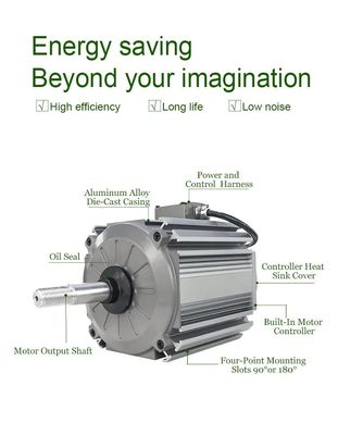 2000w Industrial Electric Motors Permanent Magnet DC Motor Industrial Fan