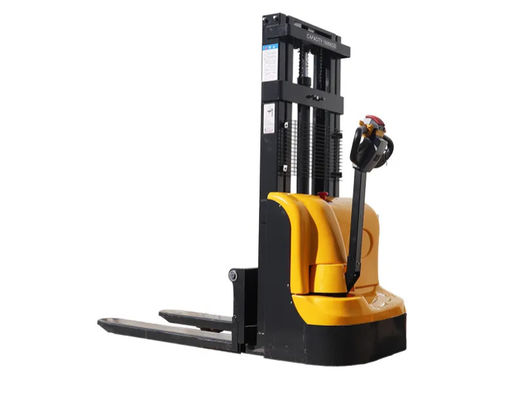 Portable Semi Electric Pallet Stacker Manual Lifter Electric Stacker Truck