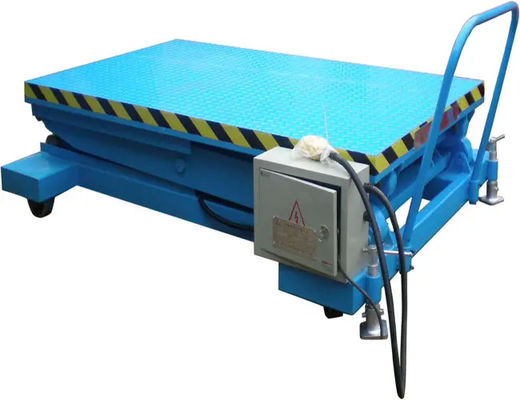 Outdoor Scissor Lift Table Power 3kw Hydraulic Lift Trolley Cargo Lift Platform