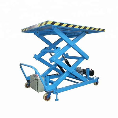 Outdoor Scissor Lift Table Power 3kw Hydraulic Lift Trolley Cargo Lift Platform