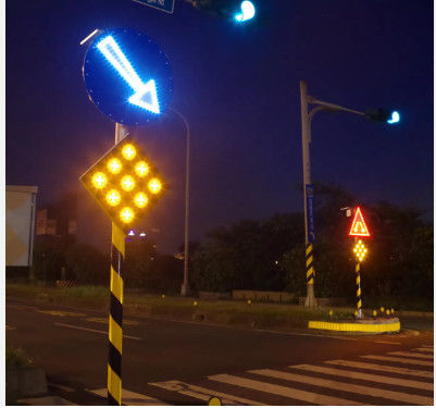 Solar LED Nine-Flash Traffic Warning Signal 5v/200mA