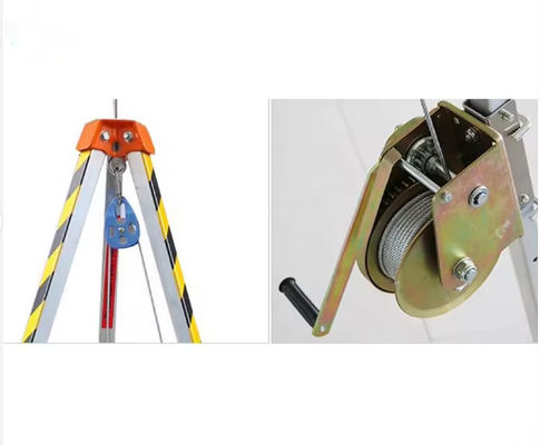 Professional Hand Winch Rescue Tripod High Strength Aluminum