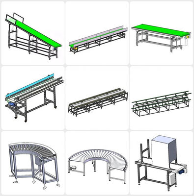 Aluminium / Steel Frame Straight Belt Machines Modular Belt Conveyor For Production Line