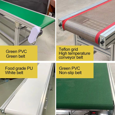 Aluminium / Steel Frame Straight Belt Machines Modular Belt Conveyor For Production Line