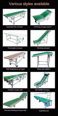 Aluminium / Steel Frame Straight Belt Machines Modular Belt Conveyor For Production Line