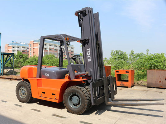 6T Diesel Forklift Truck ISUZU 6BG1-02 Engine Rated Capacity 6000kg And Lift Height3000mm
