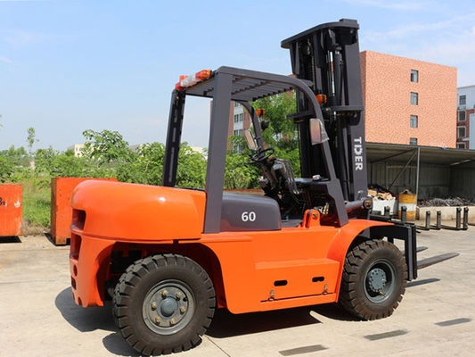 6T Diesel Forklift Truck ISUZU 6BG1-02 Engine Rated Capacity 6000kg And Lift Height3000mm