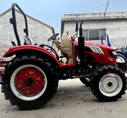 70HP 704 Four-Wheel Drive Wheeled Diesel Powered Tractor, National Second / Third Model Wheeled Tractor Plow