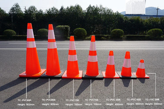 450mm Road Safety Transport Products Pvc Traffic Cone