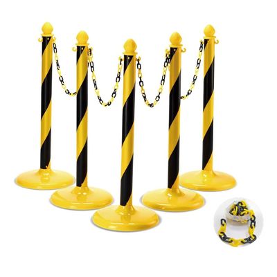 Multifunctional Plastic Screw Post After Yellow / Black Road Safety