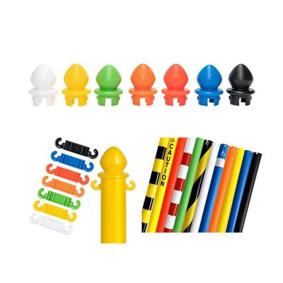 Multifunctional Plastic Screw Post After Yellow / Black Road Safety