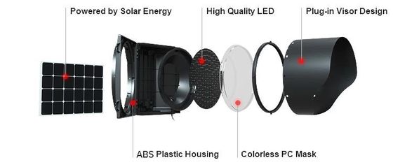 300mm Yellow Flashing Warning Solar Other Safety Products LED Traffic Light