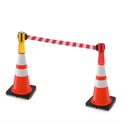 Plastic Retractable Belt Suppliers Traffic Construction Barrier Safety Cone Belt