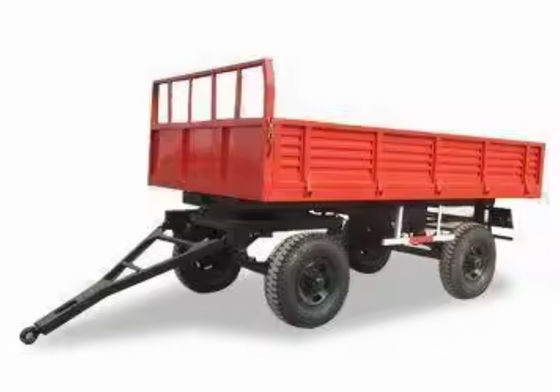 High Quality Farm Tractor Trailer Two Wheeled Three Point Trailer Agricultural Tractor Hydraulic Tipping Trailer