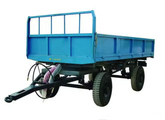 3-15Tons 4 Wheels Agricultural Tipping Trailer Tractor Mounted Trailer Left And Right Dump Farm Trailer