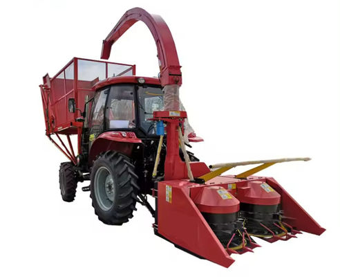 Double Rows Tractor Mounted Silage Forage Harvester Machine Corn Stalk Napier Grass Alfalfa Combine Silage Harvester