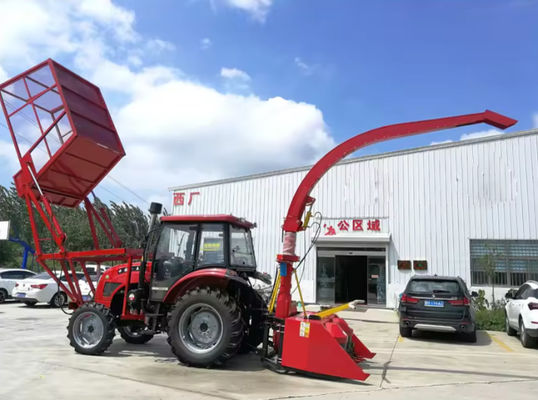 Self Propelled Tractor Mounted Corn Stalk Silage Harvester Machine Mini Napier Grass Forage Harvester