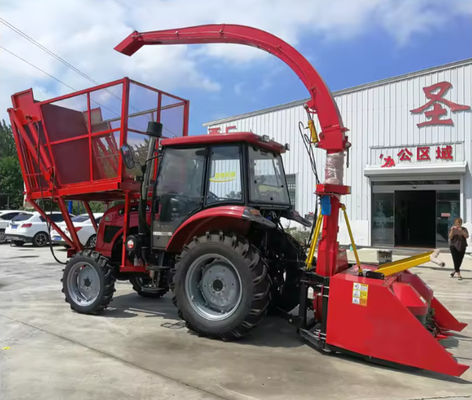 Self Propelled Tractor Mounted Corn Stalk Silage Harvester Machine Mini Napier Grass Forage Harvester