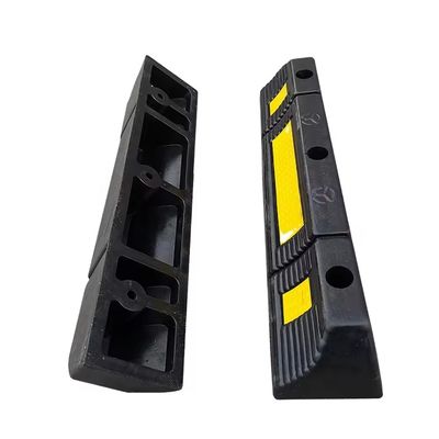 Durable Rubber Curb Garage Vehicle Floor Stopper  For Parking
