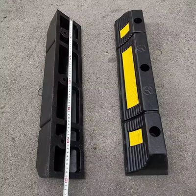 Durable Rubber Curb Garage Vehicle Floor Stopper  For Parking