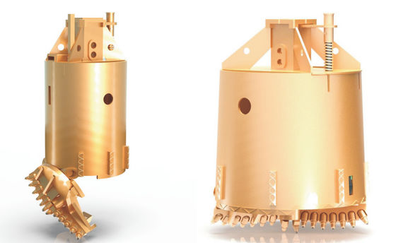 Drilling Bucket With Double Cutter Rock Teeth For Hard Rock Drilling Constructions