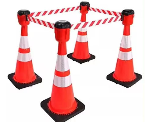 Retractable Safety Belt Traffic Cone Topper Barrier