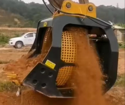 Top Soil Screening Bucket CE Certificated Rotary Screening Bucket