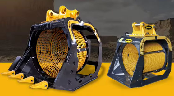 Rotary Screening Bucket Sieving Screening Bucket For 28-38tons Excavator