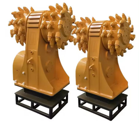 Excavator Hydraulic Drum Cutter For Tunnel Construction Works
