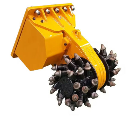 Excavator Attachments Horizontal Ripper Hydraulic Trenching Drum Cutter