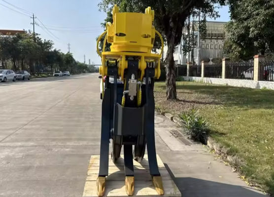 Forestry Construction Machinery Equipment Rotary Excavator Attachment Double Cylinder Timber Log Grapple