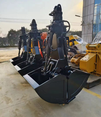New Excavator Hydraulic Rotary Clamshell Bucket Grab Bucket Two Shells Horizontal Cylinders