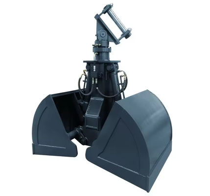Full 360 Degree Hydraulic Rotation Clamshell Grab Shell Bucket For Material Handling