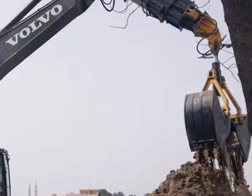 Full 360 Degree Hydraulic Rotation Clamshell Grab Shell Bucket For Material Handling