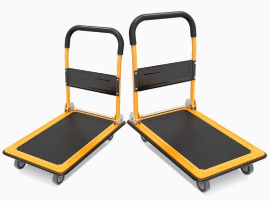 150kgs L73cm*W47cm*H98cm Platform Truck Foldable Platform Truck Push Dolly Multifunctional Heavy Duty Foldable Warehouse