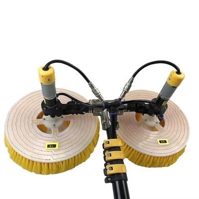 Double Head Solar Panel Cleaning Brush Telescopic Solar Panel Cleaning Brush